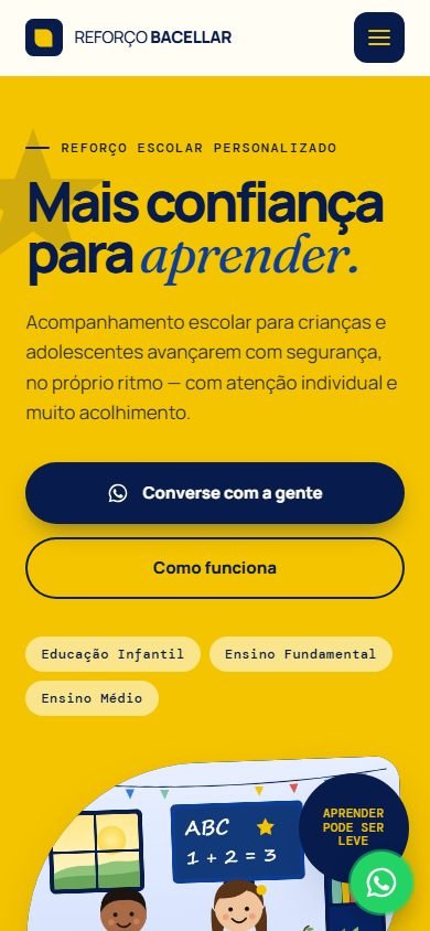 Outro exemplo de site para oficina mecânica no celular